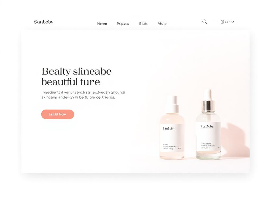 Skincare Brand Concept — Shopify Landing Page preview